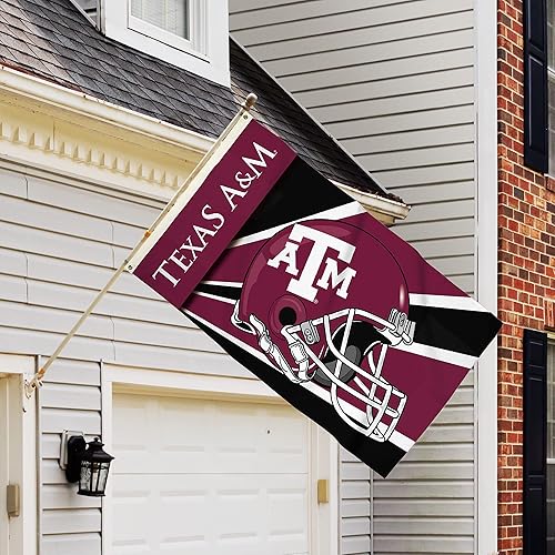 Miniatura 2 de BSI PRODUCTS, INC. - Bandera de Texas A&M Aggies de 3 x 5 pies con ojales de latón de alta resistencia - TAMU orgullo de fútbol, baloncesto y
