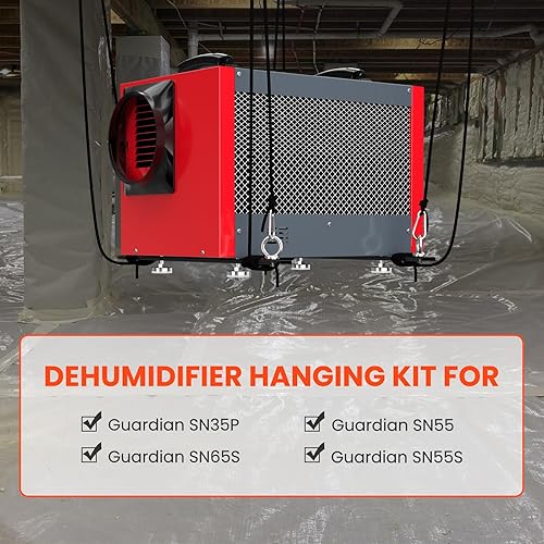 Abestorm Kits colgantes para deshumidificadores de espacio de arrastre y sótano, manera fácil de subir y bajar el deshumidificador, ayuda a reducir