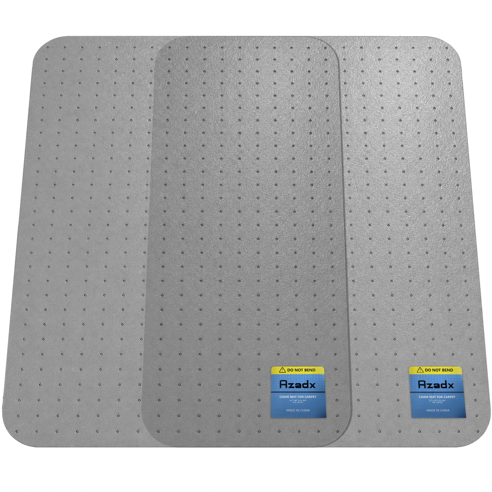 Azadx Heavy Duty Office Chair Mat for Carpet 36" x 48" Hard Material