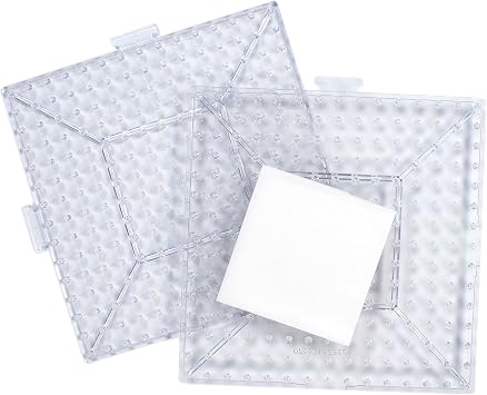 Perler Beads Biggie Beads Pegboards for Kids Crafts, 3 pcs , 10.5 x 7.5 x 1, Small