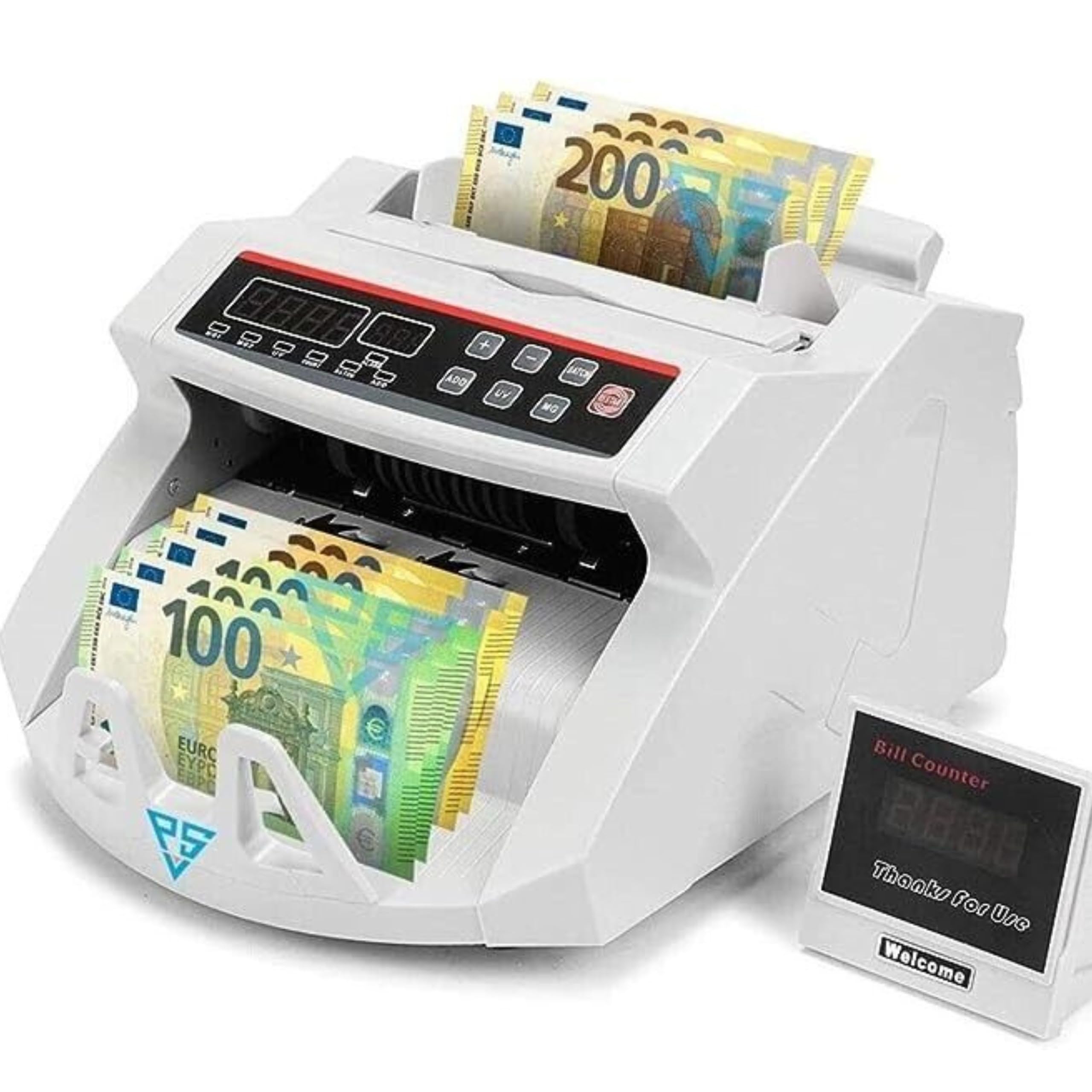 YASTA Conta banconote rileva banconote false doppio display rileva contraffazione 5300