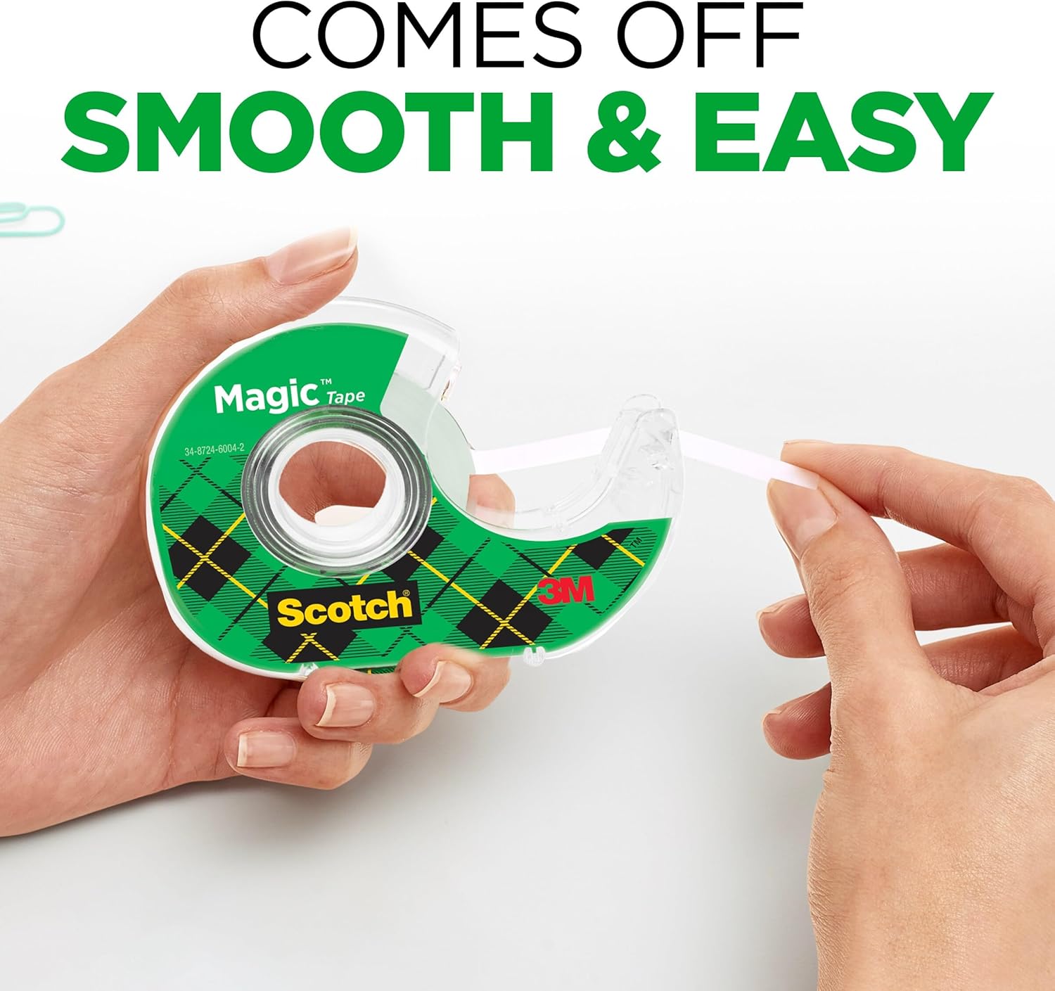 Clear Adhesive Solution: 6 Rolls of Dispensable Scotch Magic Tape