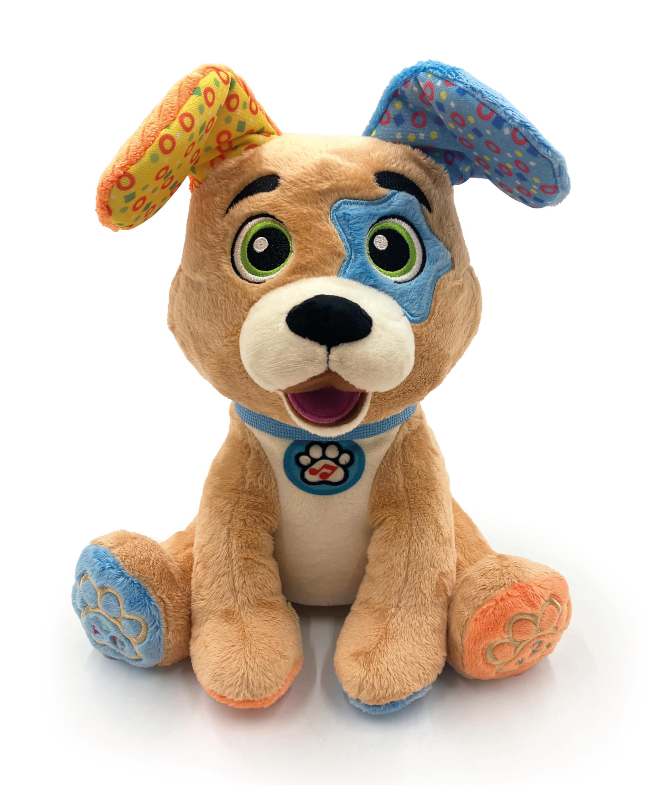 Clementoni | Choco, Le Chiot Rigolo – Jouet Interactif pour Bébés 10 Mois+ | Apprentissage Lettres et Chiffres | Chansons, Mélodies et Sons Parlants | Peluche Éducative | Idée Cadeau