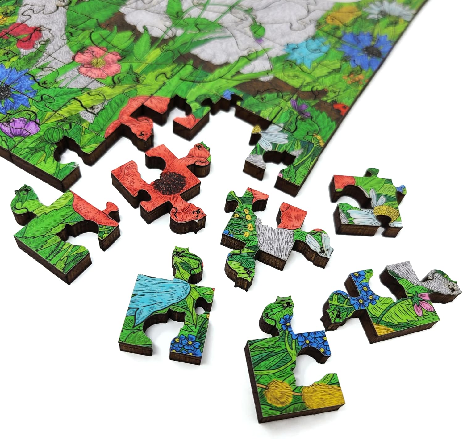 Wooden Jigsaw Рuzzle for Adults - Uniquely Shaped Pieces - Made in The USA by FoxSmartBox - 200 Pieces - Silent Night