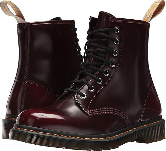Dr. Martens Unisex-Adult Vegan 1460 Fashion Boot - 8 Women/7 Men - Cherry Red