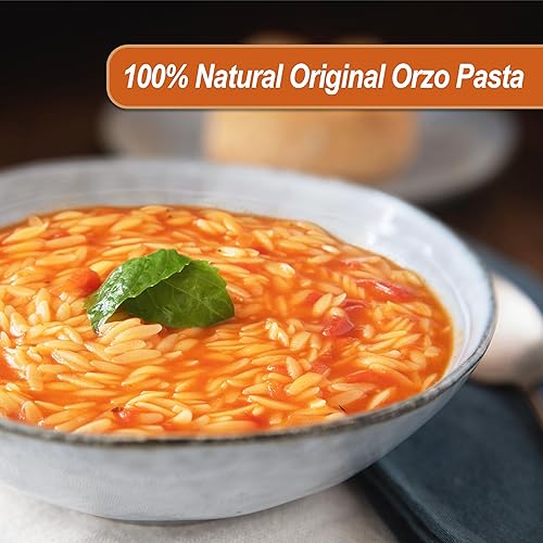 Miniatura 4 de Baron's Orzo Pasta Original  1 paquete de tarros Kosher de 21.16 onzas  Orzo natural israelí en forma de arroz para sopas, guisos y ensaladas