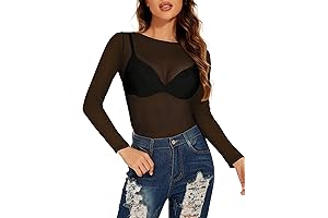 Women's Mesh See Through Top