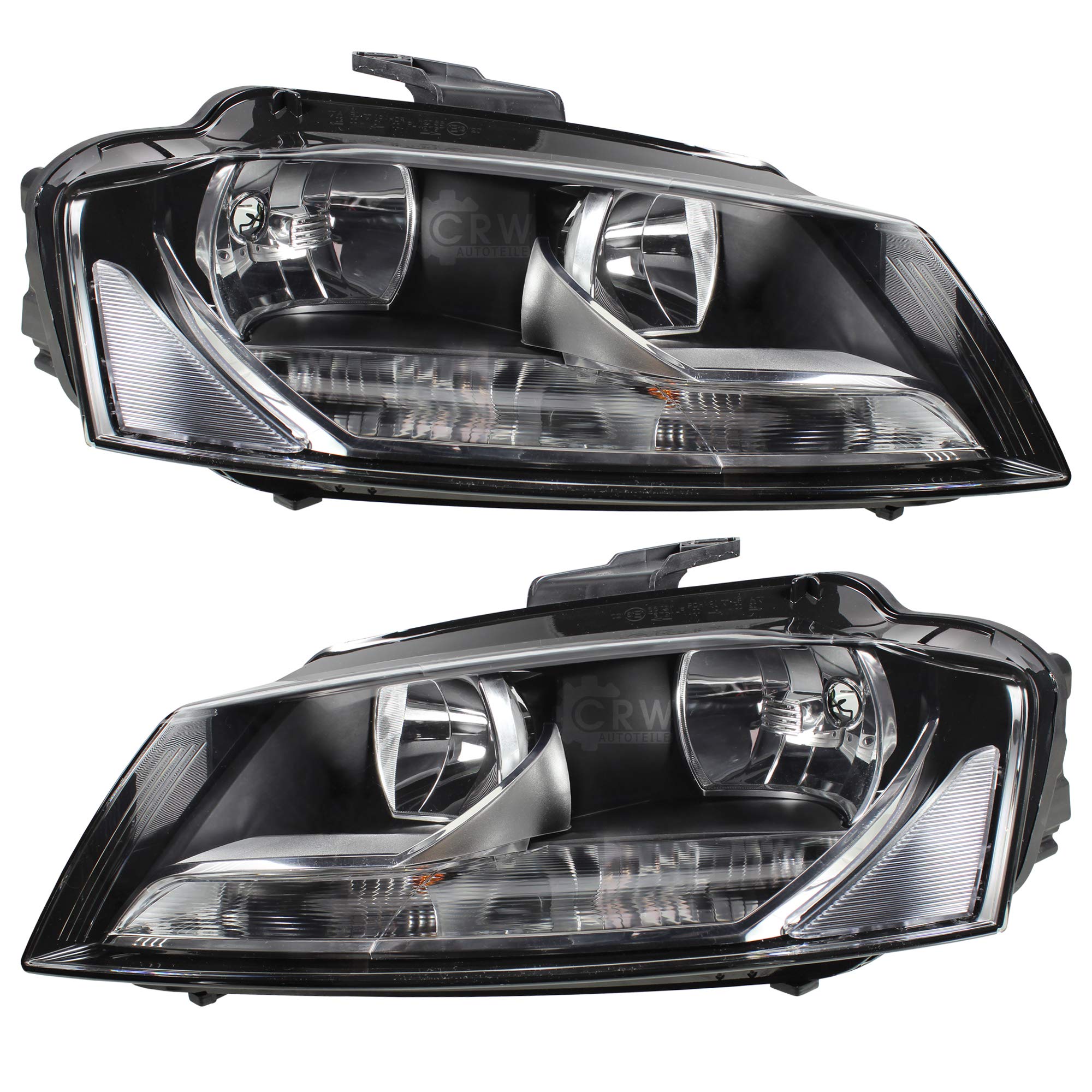 Phare Halogène Droit Pour Audi A3 (8P) Année Fab. 08/08- H7/H7 Avec Moteur