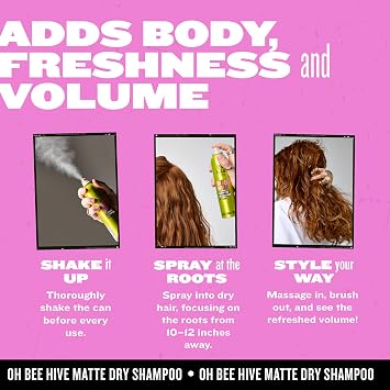 Bed Head by TIGI Oh Bee Hive volumizing Dry Shampoo for Day 2 Hair 6 oz