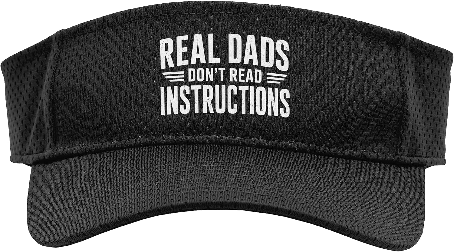 Funny Dads Ignore Instructions DIY Handyman Fatherhood Humor Sport Sun Visor