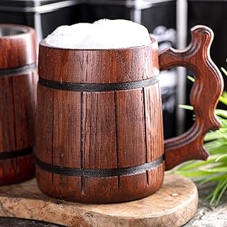 Wooden Beer Mug. Groomsmen Beer Mug. Pirate Medieval Viking Beer Stein Dungeons Dragons Groomsman Gift. Best Man Gift. Handmade Wooden Tankard. DND Beer Steins/Best Gifts for Husband/Gift for Him