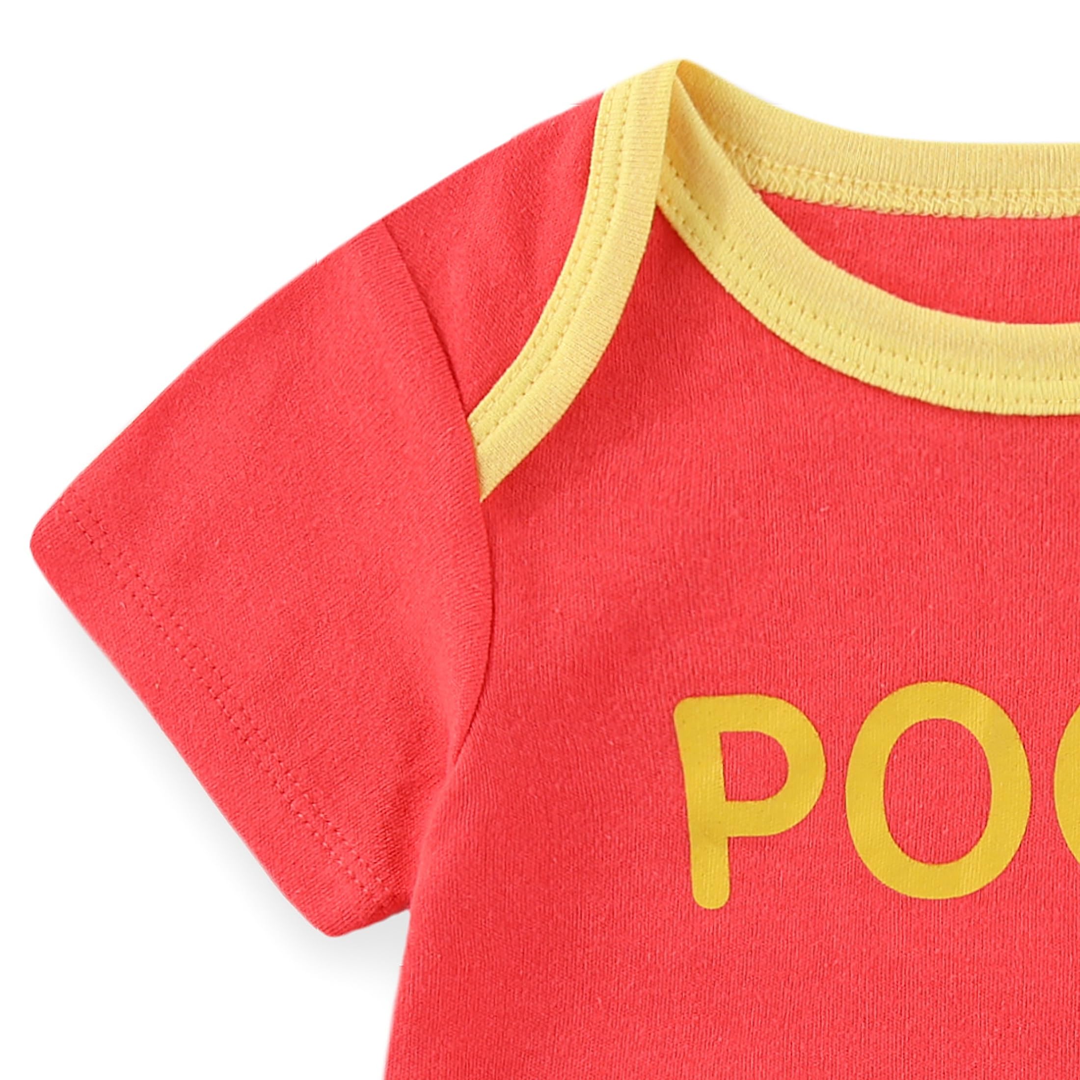 Disney Winnie The Pooh - Enredadera de manga corta con sombrero y botines, juego de 3 piezas para recién nacidos y bebés
