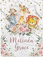 Vista 7 de MDPrints - Mantas de bebé personalizadas de princesa para niñas, mantas de bebé personalizadas con nombre, forro polar de felpa Minky (princesa rosa)