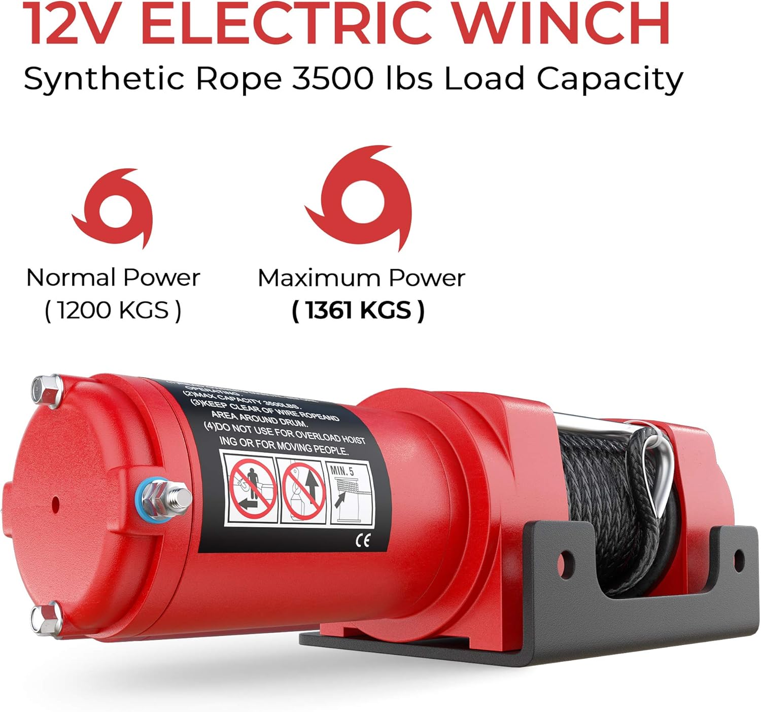 Tech Deals 🔥 Ayleid 12V 3500lb Electric Winch ATV with 10 Meters Synthetic Rope Wireless Remote Control(Theta Matt Red) Amazon Crazy 🔥 Deals Ayleid 12V 3500lb Electric Winch ATV with 10 Meters Synthetic Rope Wireless Remote Control(Theta Matt Red)