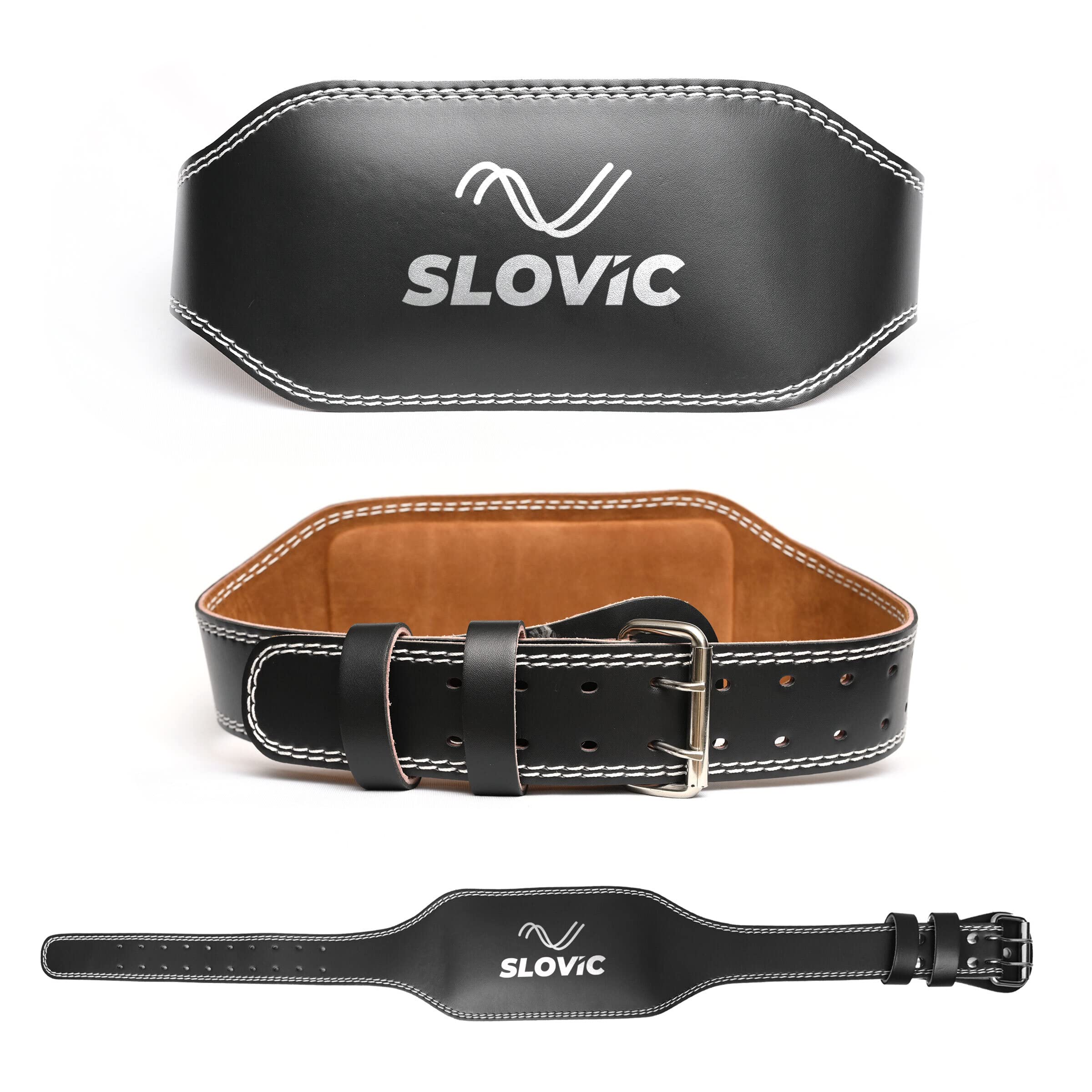 Slovic Gym Belt for Weightlifting, Workouts & Strength Training Exercises | Lumbar Back Support for Powerlifting | Sweat-Proof Inner Lining | Durable Stitching & Double Buckle Support (B0B6WJ7G55) Amazon Price History, Amazon Price Tracker