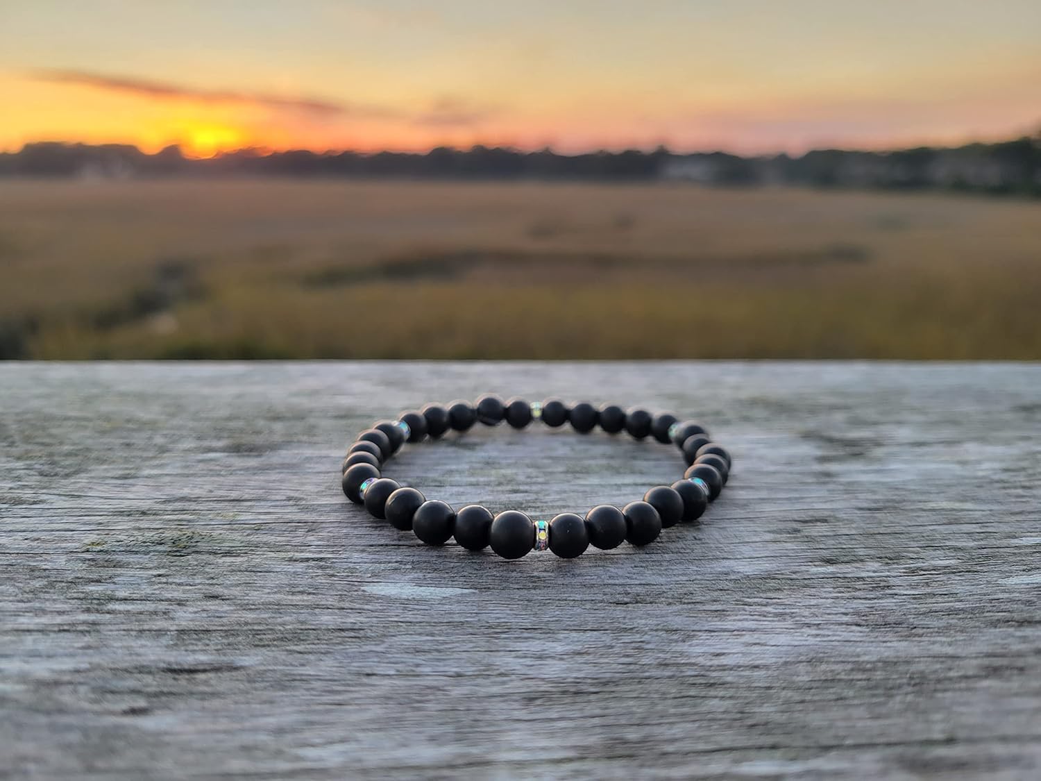Karelia Creations Shungite Protection Bracelet - Fits Average Adult Wrists Men Women Authentic for EMF