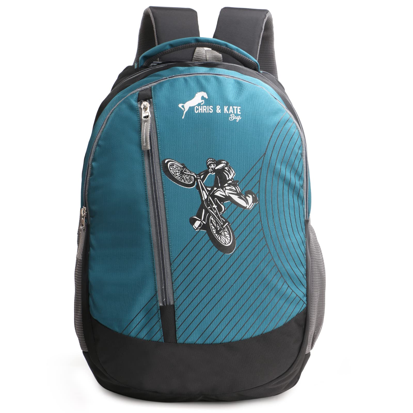 Chris & Kate 40 L Polyester Sea Green 15.6" inch Laptop Backpack | Office, Travel and Casual Laptop Bag (Black Sea Green) (B0BGZSLGN8) Amazon Price History, Amazon Price Tracker
