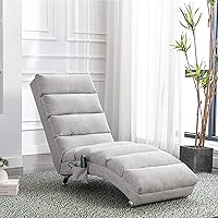 Vista 11 de Chaise Lounge - Silla de lino para interiores, silla reclinable eléctrica tapizada, moderna para dormir, sofá, tumbona para dormitorio, sala