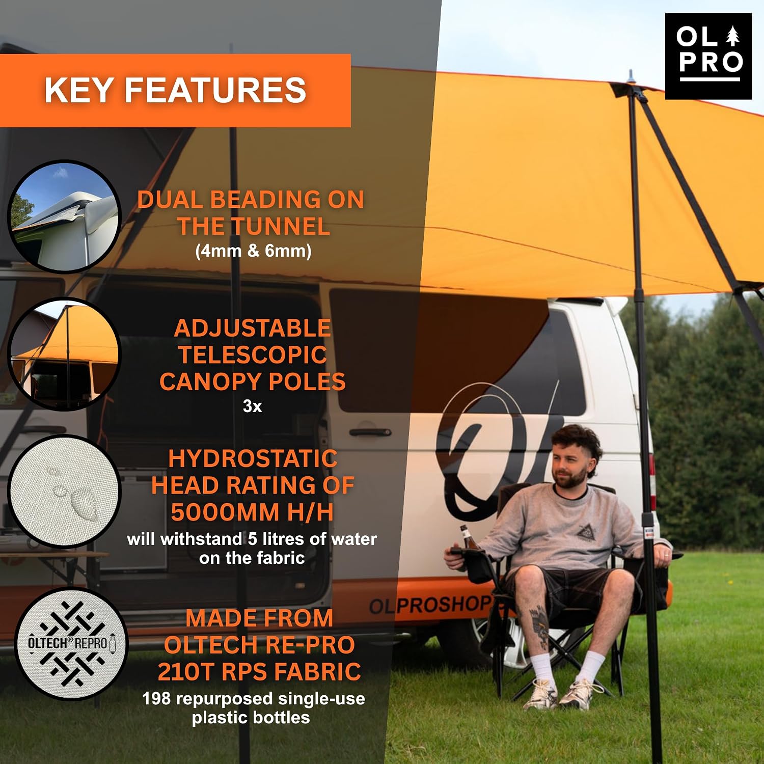 OLPRO Multi Shade Campervan Canopy review detail