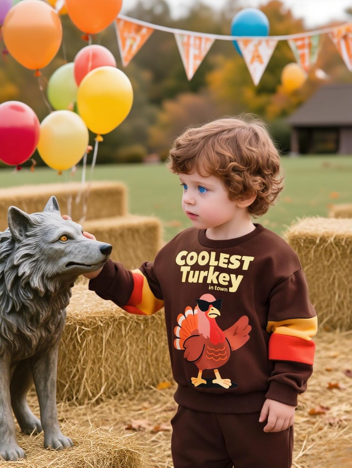 2-6T Toddler Baby Boy Clothes Color Blocking Hoodies + Pants Fall Winter Outfits - Image 4