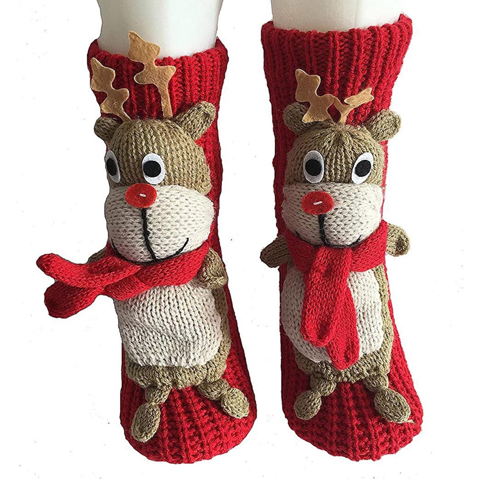 Limtula Cotton Stockings Knitted Anti Slip Winter Socks for Christmas Decoration Men Women Kids Cotton Bags