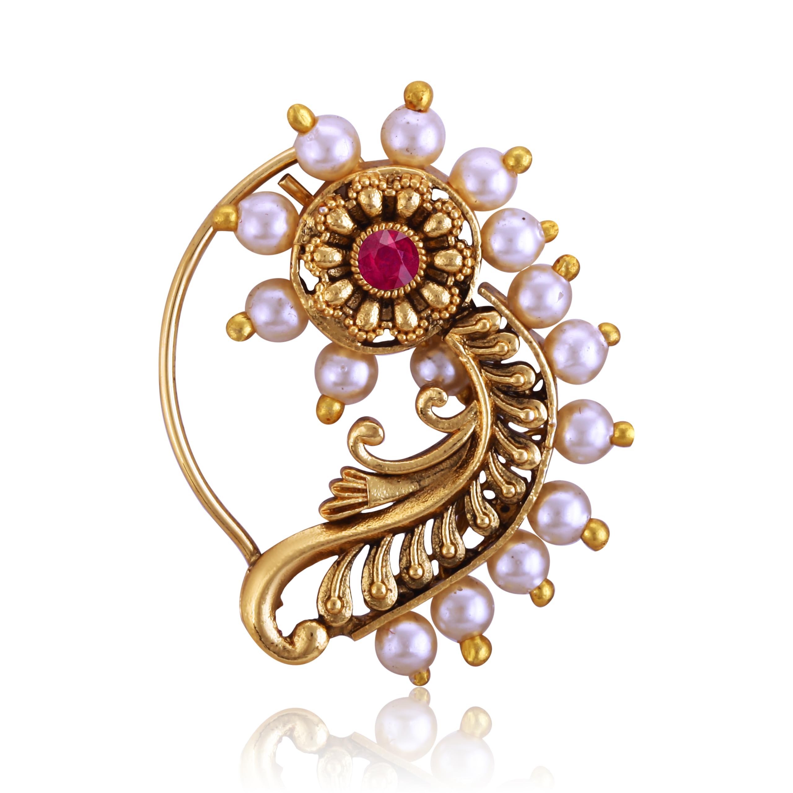 See full amazon price history chart for Vighnaharta Red CZ stone and Pearls moti Nath Nathiya./ Nose Pin for women VFJ1275NTH-PRESS-RED Vighnaharta Red CZ stone and Pearls moti Nath Nathiya./ Nose Pin for women VFJ1275NTH-PRESS-RED (B0CNPZTTLF) Amazon Price History, Amazon Price Tracker