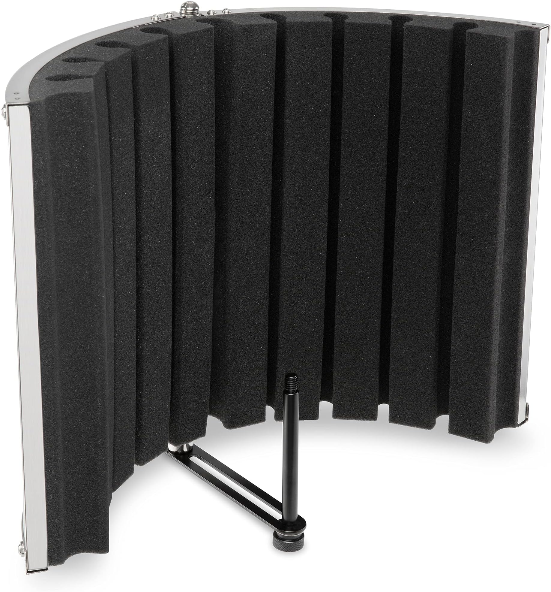 LyxPro VRI-30 Sound Absorbing and Vocal Booth Recording Microphone Isolation Shield Panel for Home Office and Studio Portable & Foldable Stand Mount Adjustable