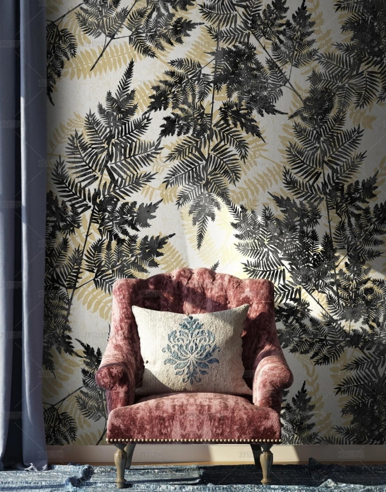 Papier peint autocollant vinyle imperméable de salon pour meuble et rénovation murs de chambre