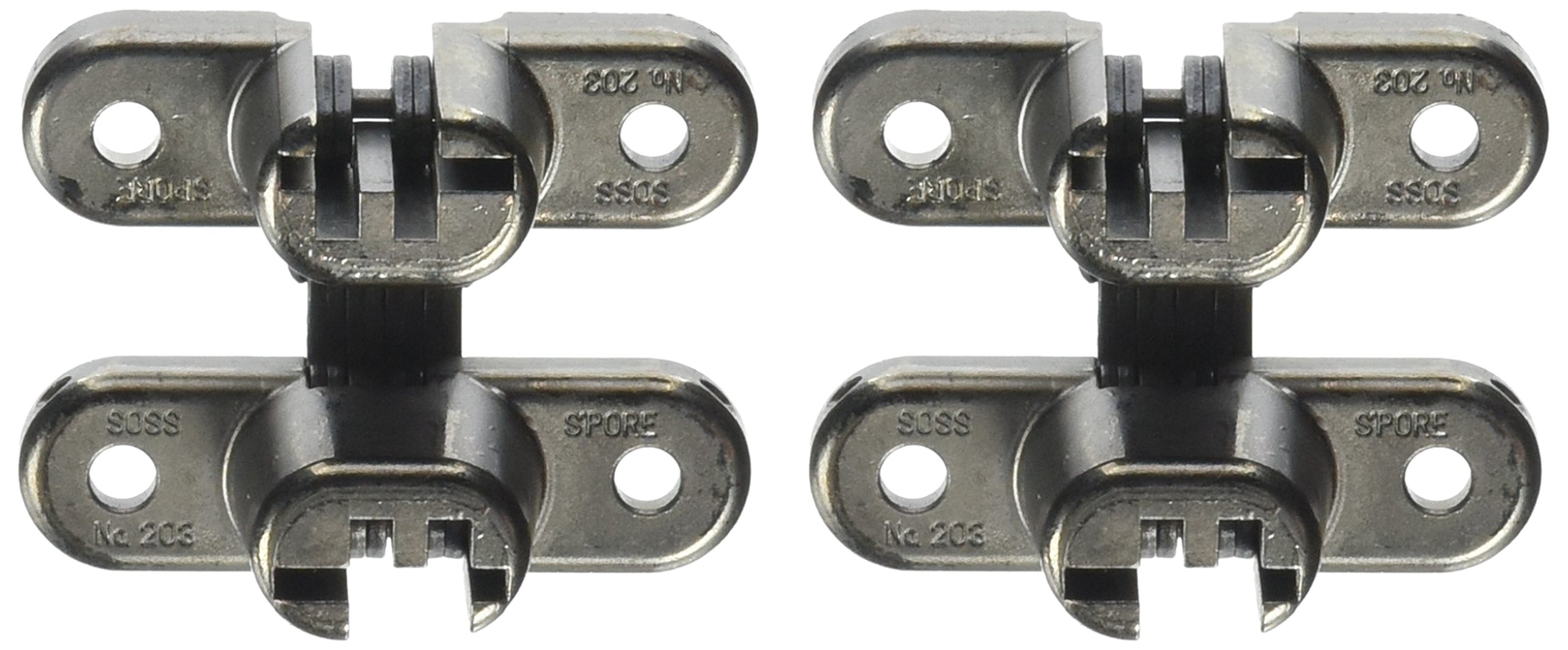 SOSS Invisible Hinges - Satin Brass Finish -3