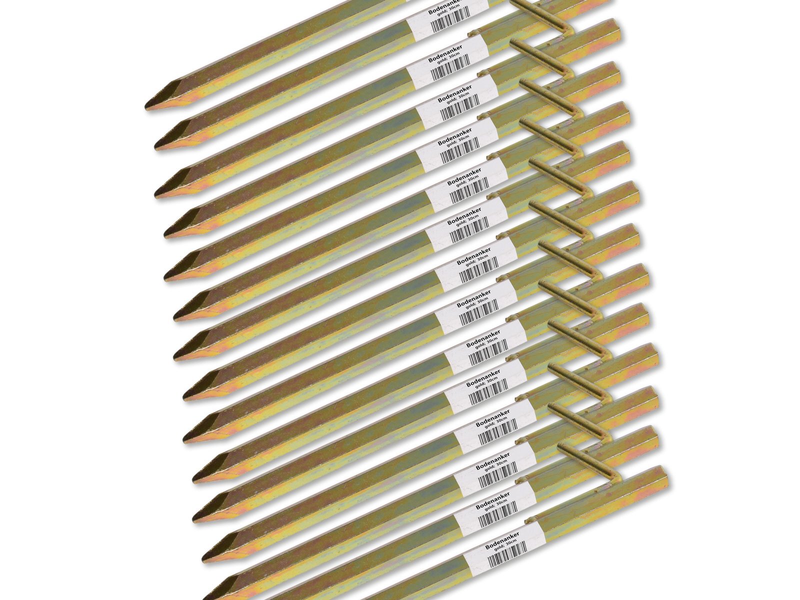Bodenanker Heringe 30cm -K&B Vertrieb- Erdnagel Erdanker Erdspieß Bauanker Nagel Zelt Zelthering 303 (15 Stück)