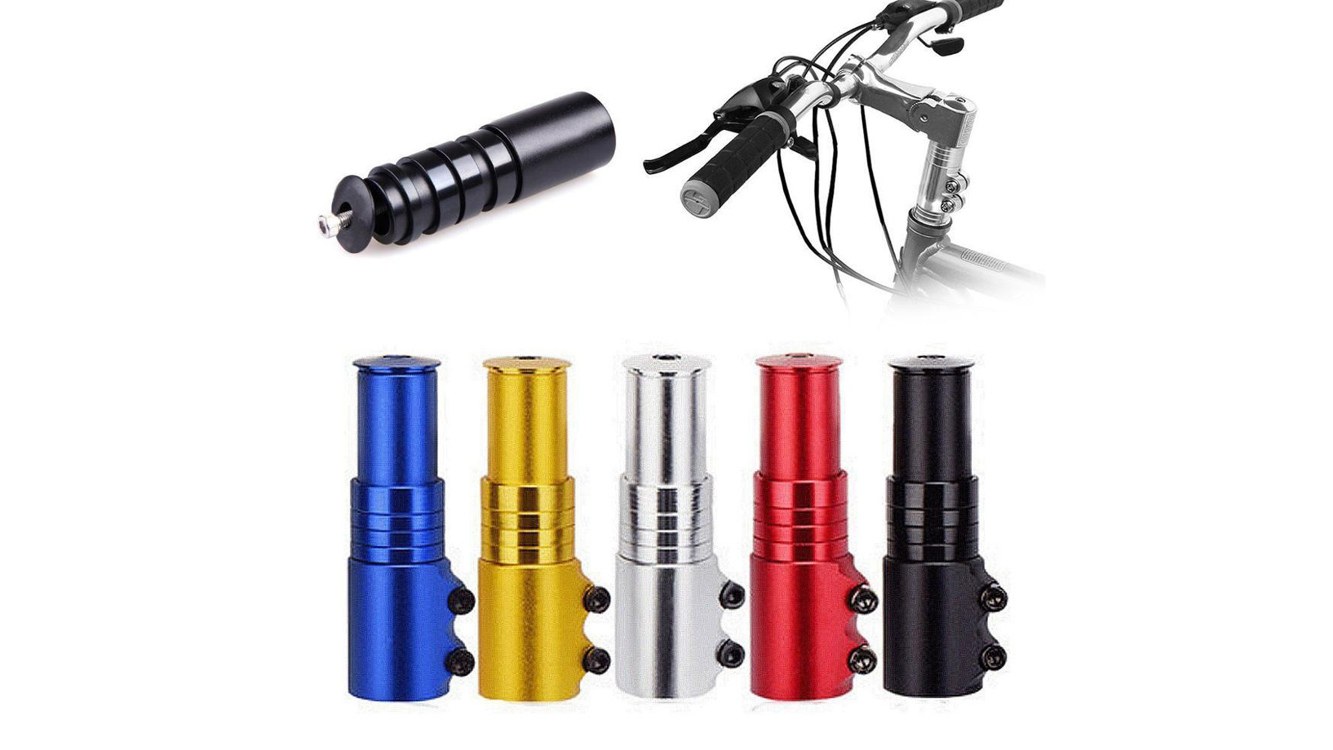 VÉLO MTB TIGE de Fourche Extenseur Guidon Riser Extension Adaptateur for Vtt 1 EUR 20,08