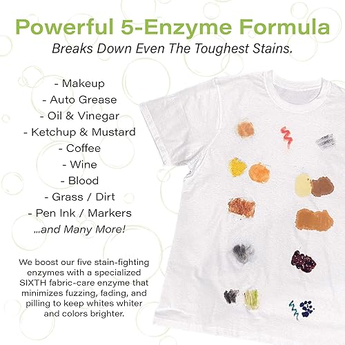 Miniatura 5 de Heritage Park - Detergente multiusos Shore Breeze, ligeramente perfumado, pH neutro, enzimas antimanchas, ultra concentrado (tamaño de prueba de 4