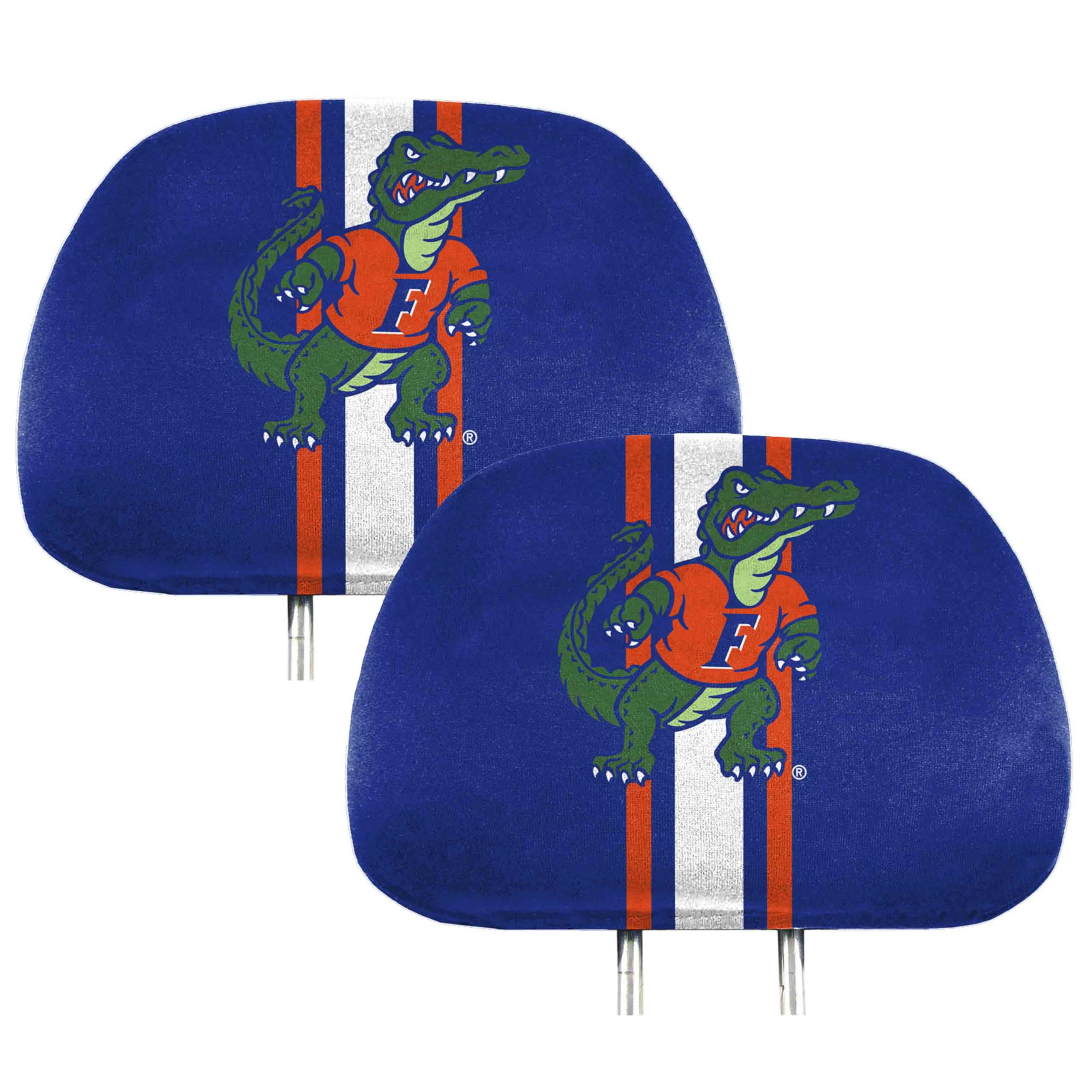 FANMATS 62043 Florida Gators Printed Head Rest Cover Set - 2 Pieces, 10