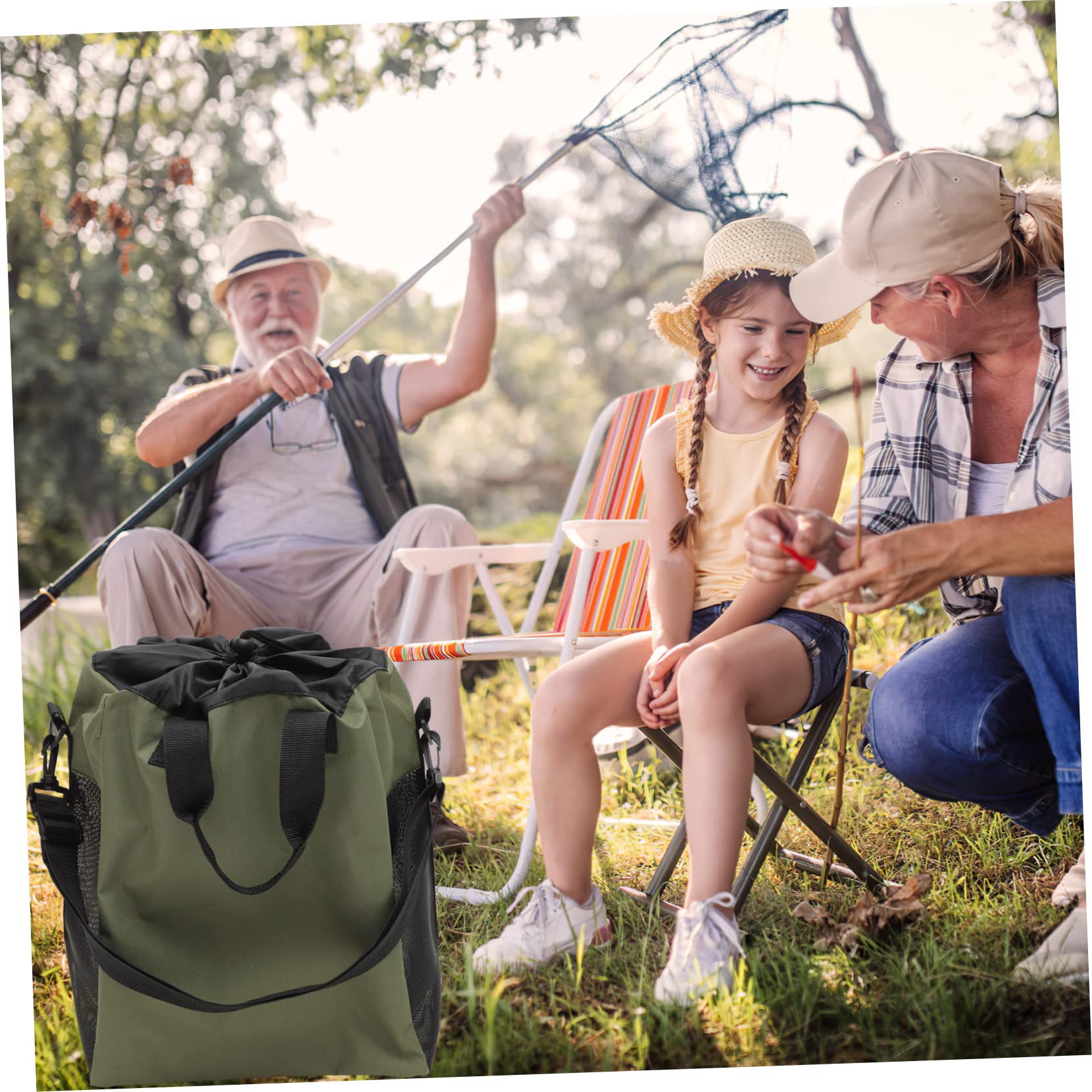 Borsa Sacco Organizer Comodo Rete Traspirante Oxford da Pesca Porta-stivali per Stivali Impermeabili e Abbigliamento Bagnato, per Pesca All'aperto