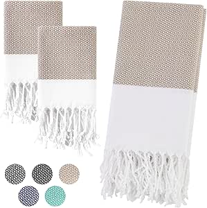 Amazon.com: Turkish Hand Towels for Bathroom Guest Bath Yoga Luxury ...