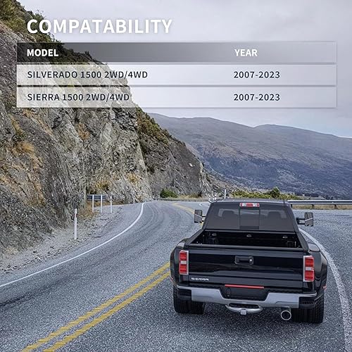 Miniatura 8 de Kit de elevación de nivelación delantera y trasera de 2.5 y 2 pulgadas para Silverado 1500 2007-2020, Sierra 1500 2007-2020 2WD4WD. Separadores de