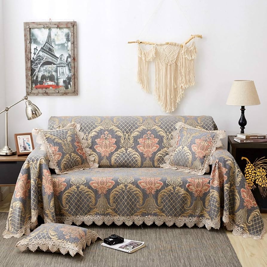 Amazon｜動物柄 マルチカバー フリンジ付き マルチクロス 春夏