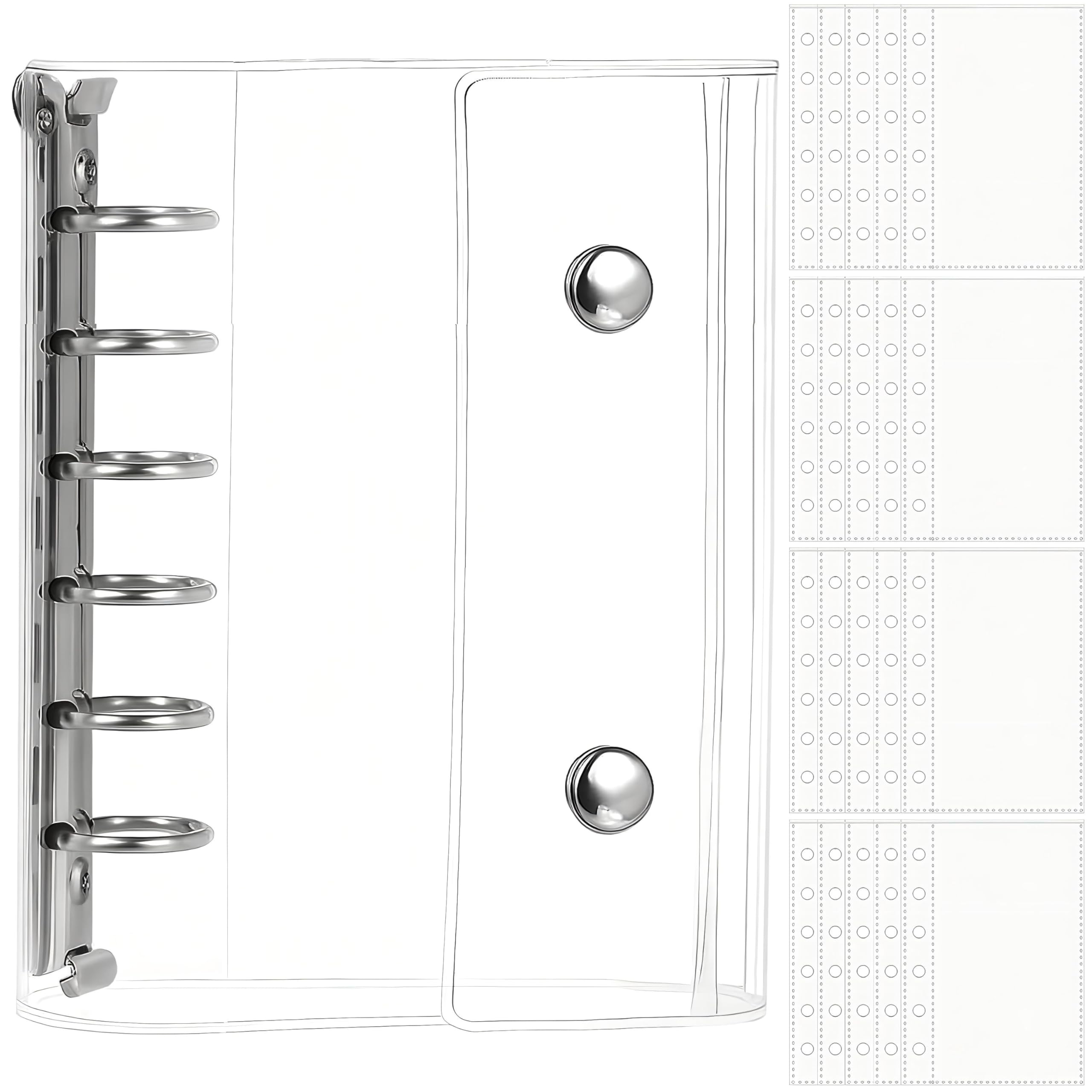 Amazon | Virtarlux シール帳 透明 女の子 はがせる A7 シール