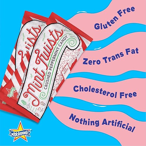 Miniatura 4 de Atkinson's Mint Twists - Caramelo de menta triturado (1 bolsa de 8 onzas)