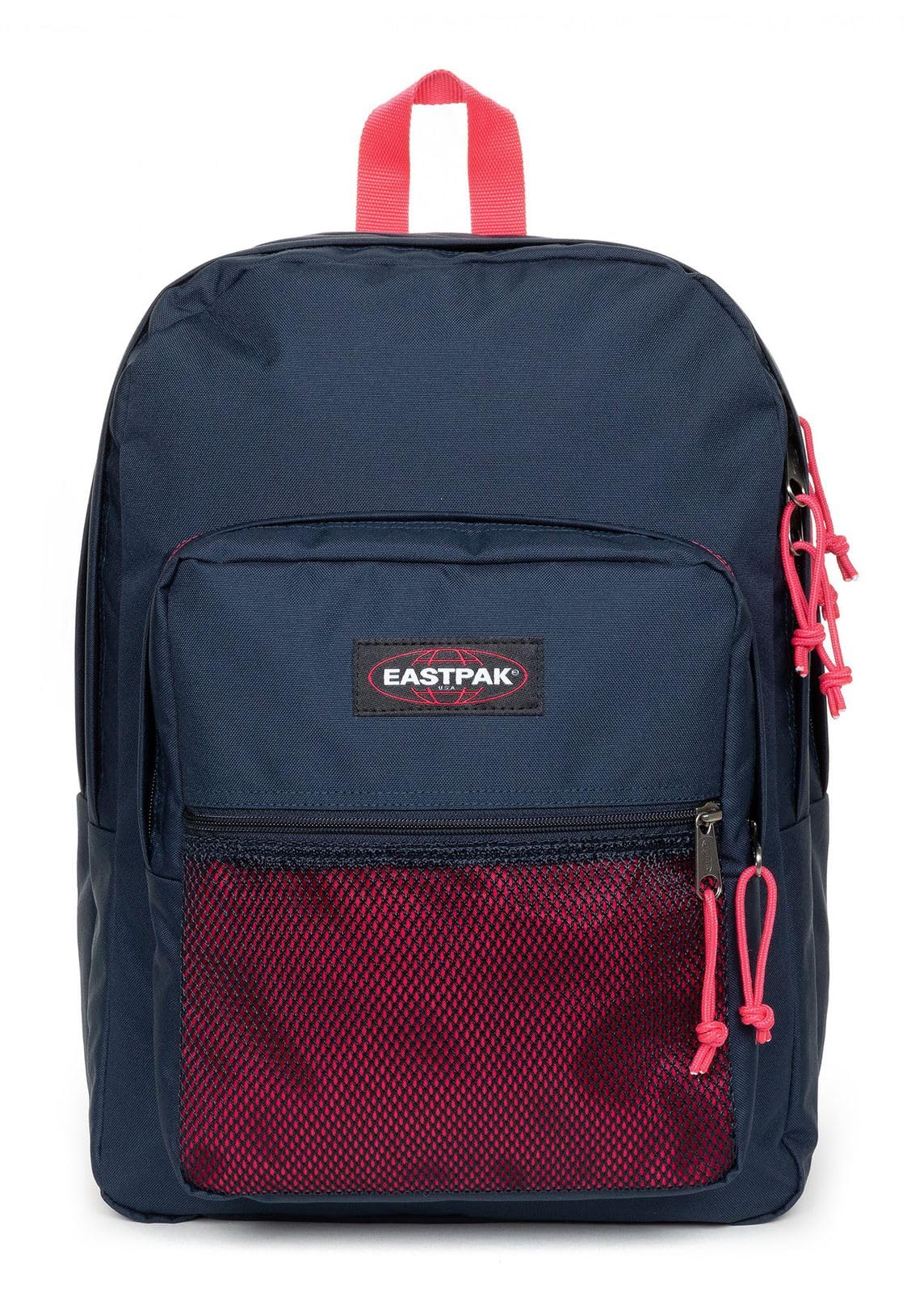 EASTPAK Pinnacle Backpack 38L (42 x 32 x 25.5 cm), Extra Large School & Travel Backpack, Durable Multi-Compartment Daypack with Organizer & Padded Straps - KONTRAST SAFFRON