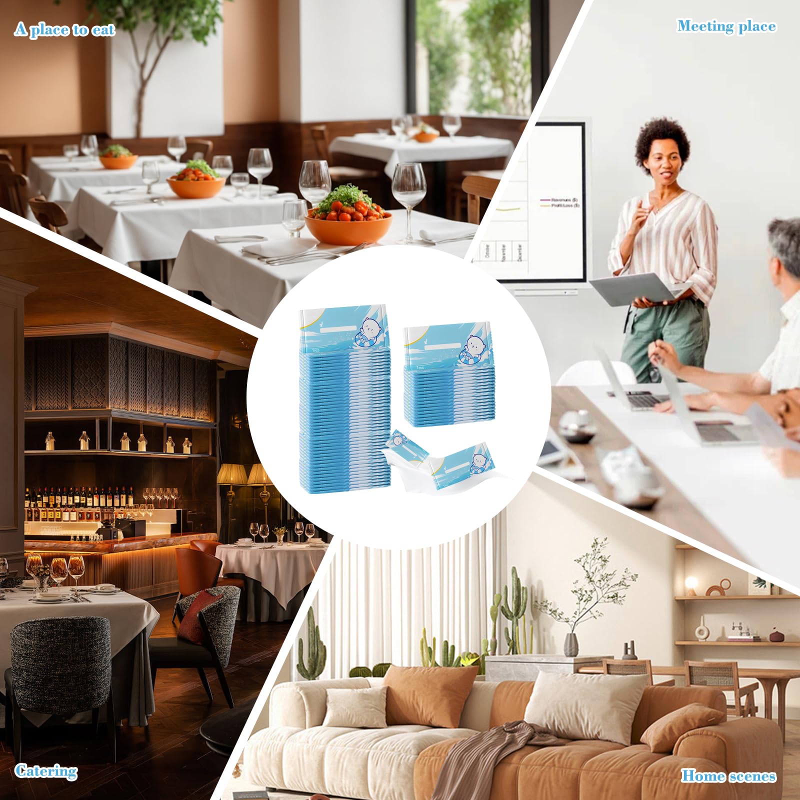 150 Piezas Papel Higiénico Húmedo Tamaño De Viaje, Paños Húmedos Individuales, Papel Higiénico Húmedo Húmedas Individuales, Fórmula De Agua Pura, No Irritante, Apto Para Uso Familiar