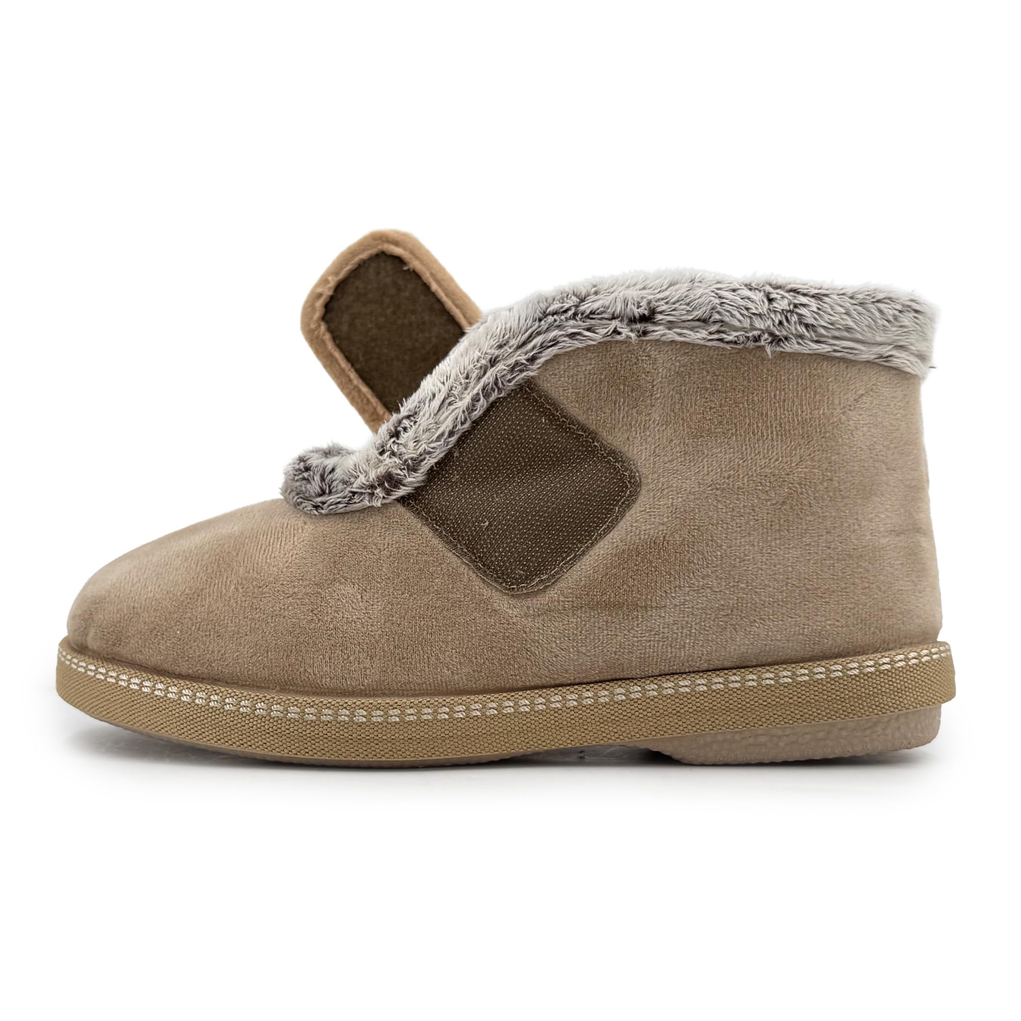 JOMIX STRAPPO SOFT Chaussons Femme avec Scratch Charentaises Femme Chaussons Fourrure Femme Réglable Pantoufles Orthopediques Confortable Fabriqué en Espagne