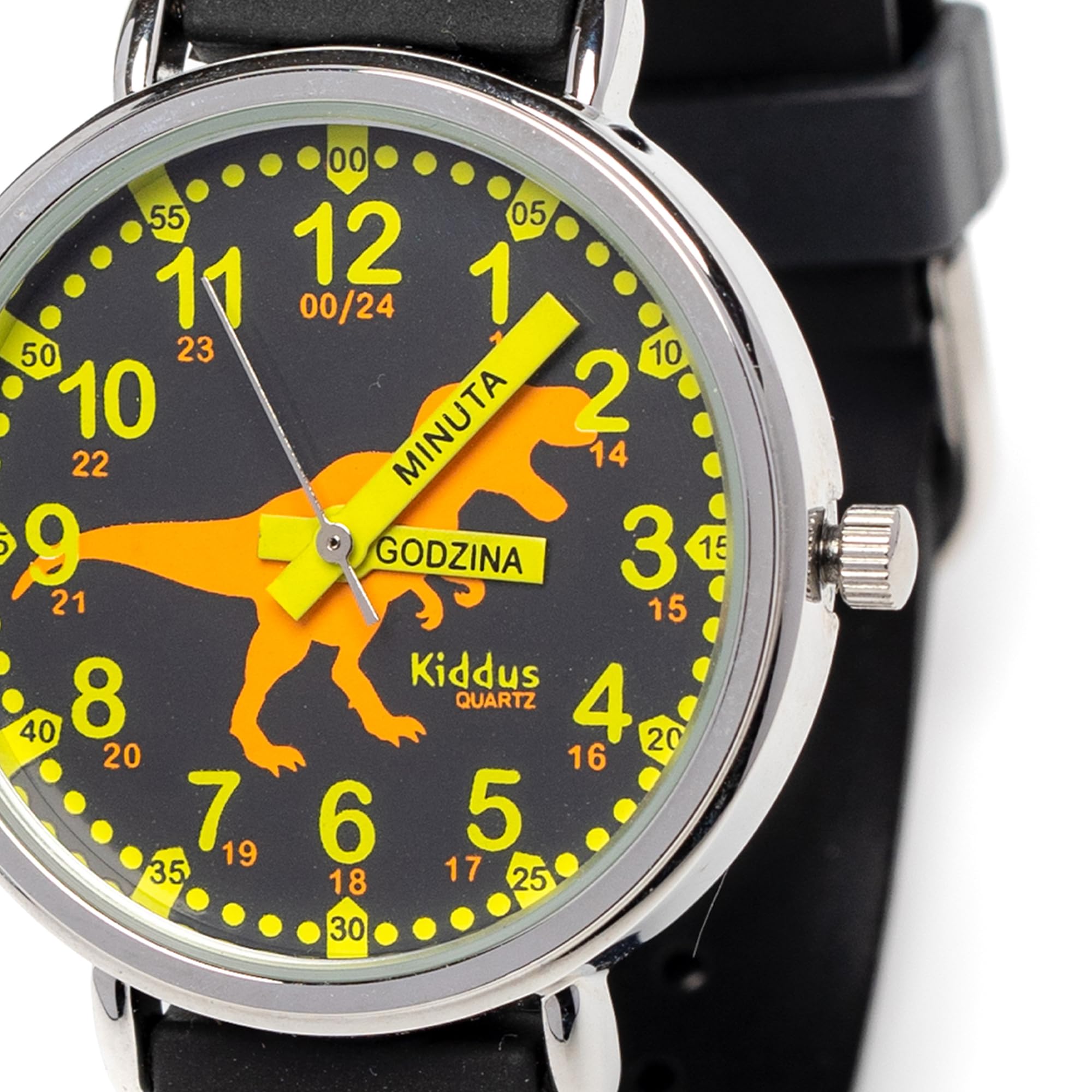 Kiddus Reloj Educativo Infantil para Niño y Niña a Partir de 5 Años, Reloj Analógico para Aprender la Hora, Mecanismo Japonés