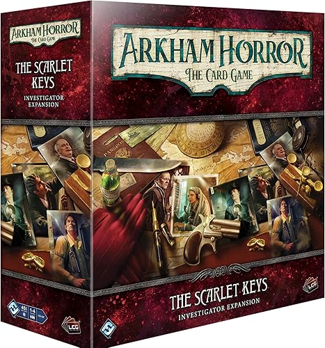 Asmodee Arkham Horror The Card Game The Scarlet Keys INVESTIGATOR EXPANSIÓN - Desbloquea misterios a través de dimensiones, LCG cooperativo, mayores