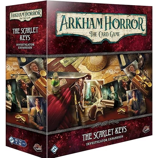 Fantasy Flight Games Arkham Horror The Card Game The Scarlet Keys Investigator Expansion | Horror Mystery Game | Cooperative Card Game | Ages 14+ | 1-4 Players | Avg. Playtime 1-2 Hours | Made
