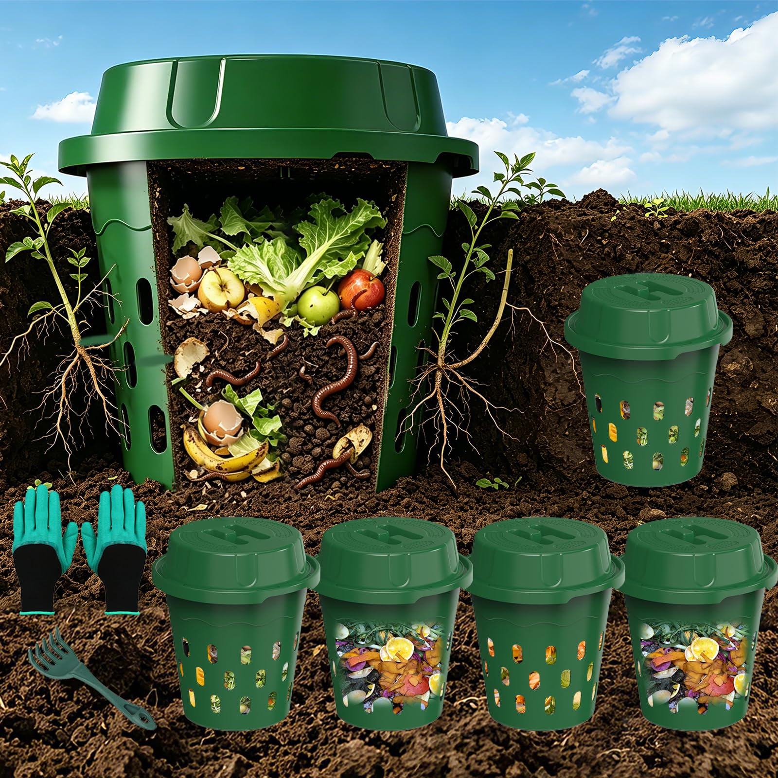 Worm Composter Bin - Start Composting Today -10
