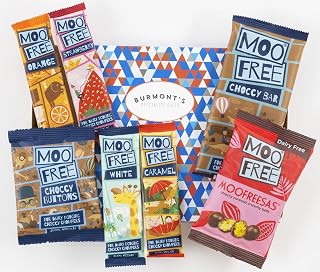 Moo Free Ultimate Chocolate Selection Hamper Gift Box - Dairy Free, Organic, Gluten Free & Vegan - Hamper Exclusive To Burmont's
