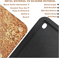 Vista 5 de XCLPF - Marcos de placa de matrícula de silicona para motocicleta, soporte para placa de matrícula de motocicleta, placa trasera de 4x7 pulgadas