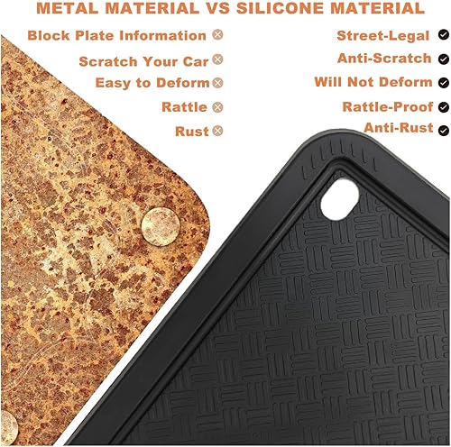 Miniatura 6 de XCLPF - Marcos de placa de matrícula de silicona para motocicleta, soporte para placa de matrícula de motocicleta, placa trasera de 4x7 pulgadas