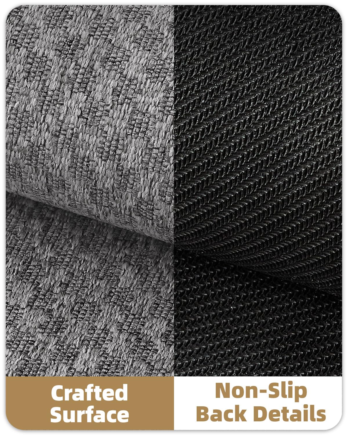 Tapis D'Entrée Intérieur Ultra-Fin Antidérapant 61x92 Cm Beige – Paillasson Absorbant Chenille – Lavable Et Élégant